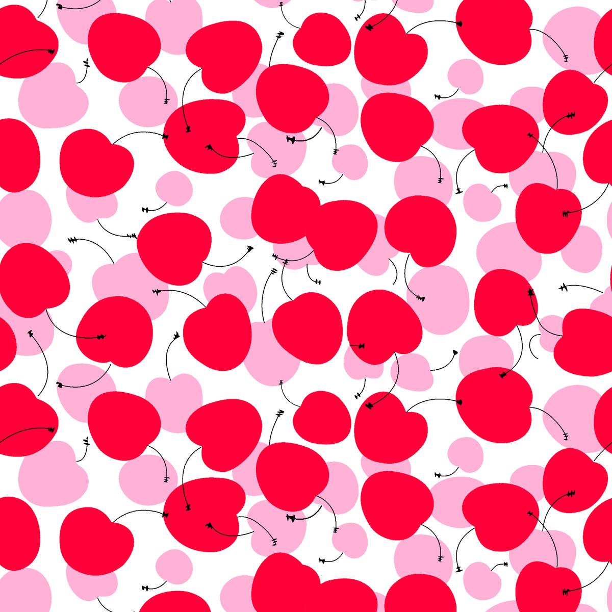 Cherry in Love - Playful Fruit Fabric