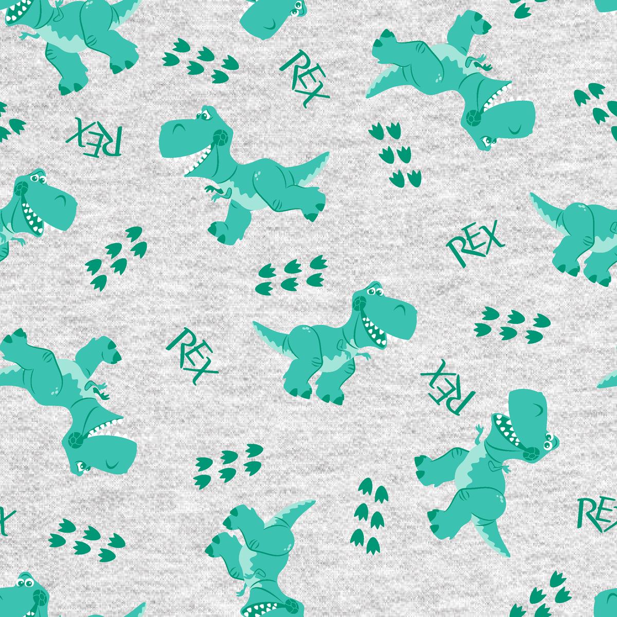 Disney and Pixar's Toy Story Rex Footsteps Fabric