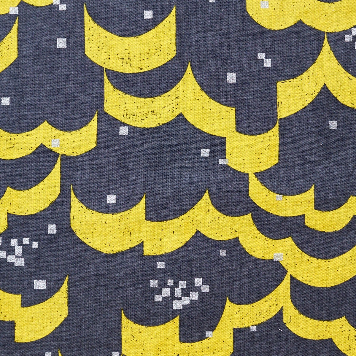 echino Float Cotton Linen Canvas - Grey x Yellow EKX-98120-21