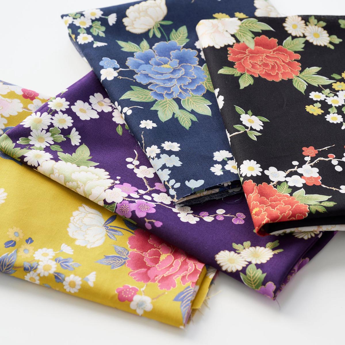 Japanese Peony Prints Cotton Sheeting YGA-79070-2