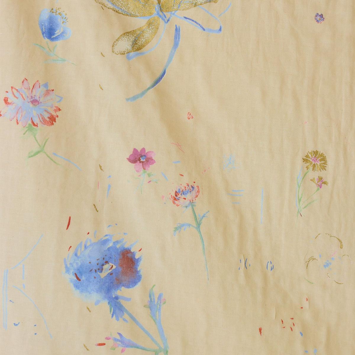 nani IRO Hana no toki niwa Organic Cotton Double Gauze - Light Beige EGX-11440-1