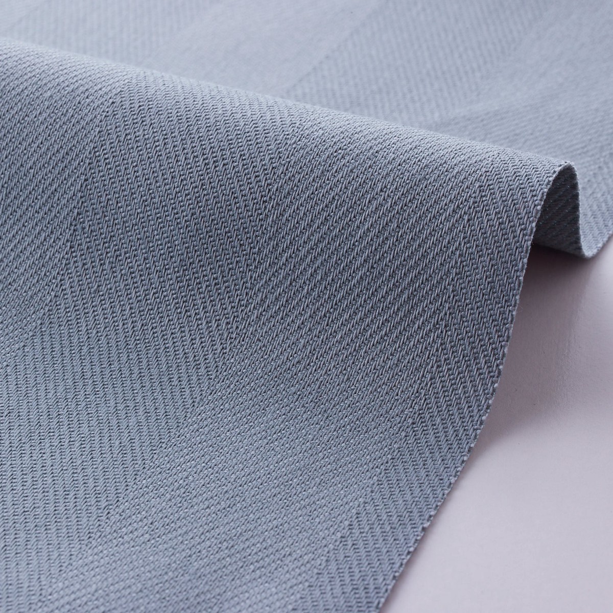 Nuno to Mono Cotton Herringbone - Blue Grey