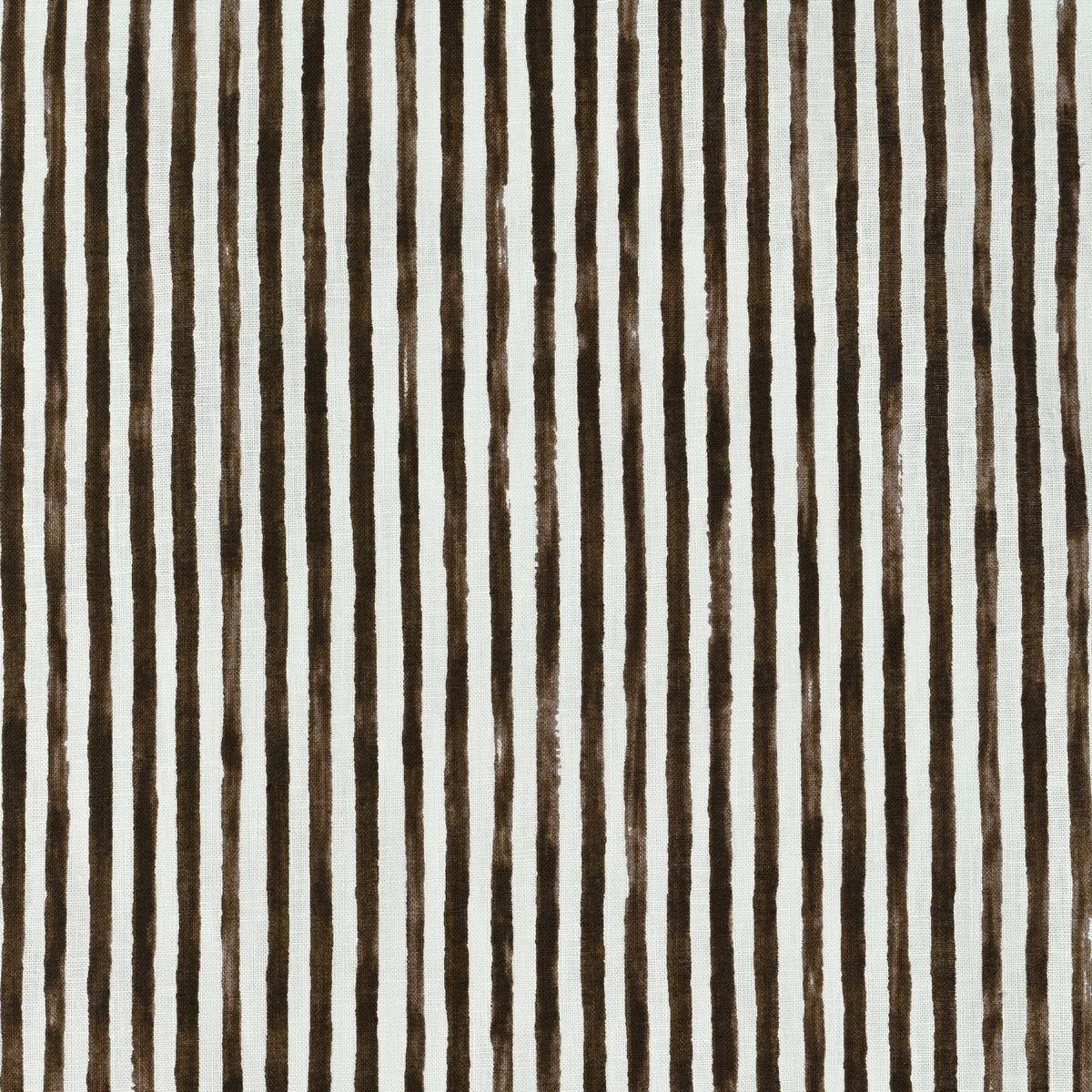 Shima Shima Stripe Linen Cotton Sheeting - Brown TC-1050-1