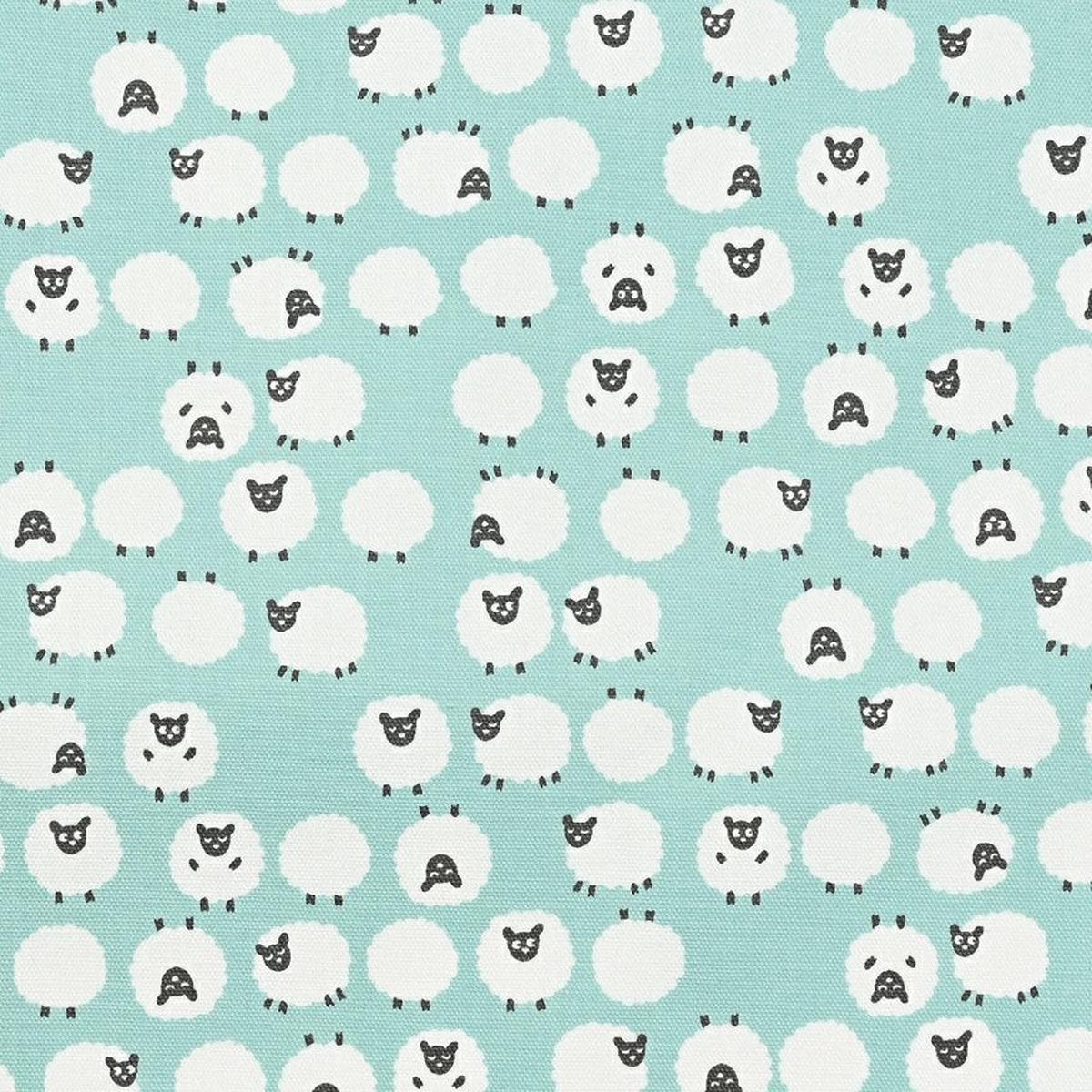 Simply Palette Sheep Prints Cotton Oxford - Light Green YPA-69010-2