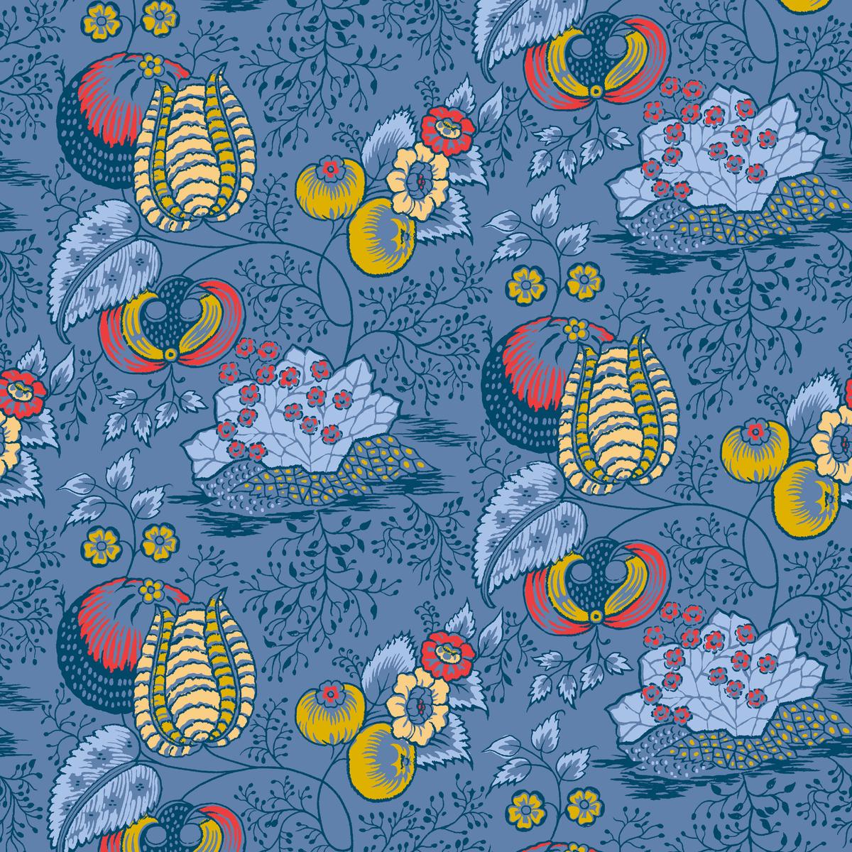 Colvin on Faded Denim Fabric