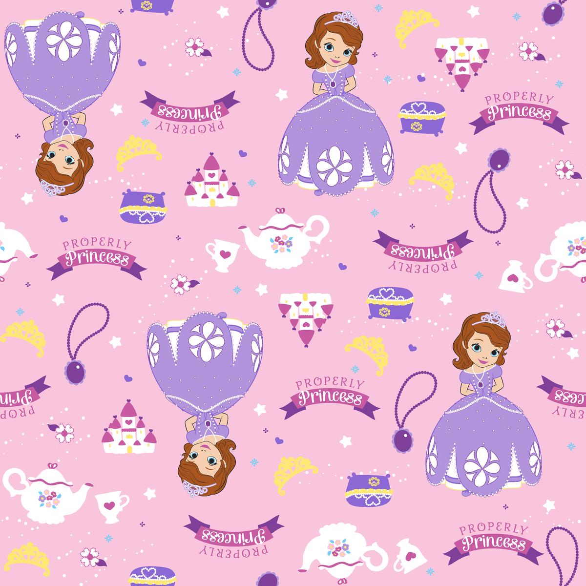 Disney Jr's. Sofia The First Properly Princess Fabric