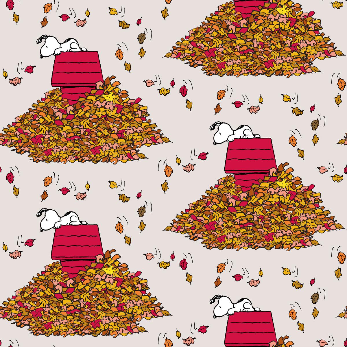 Peanuts Snoopy Autumn Breeze Fabric