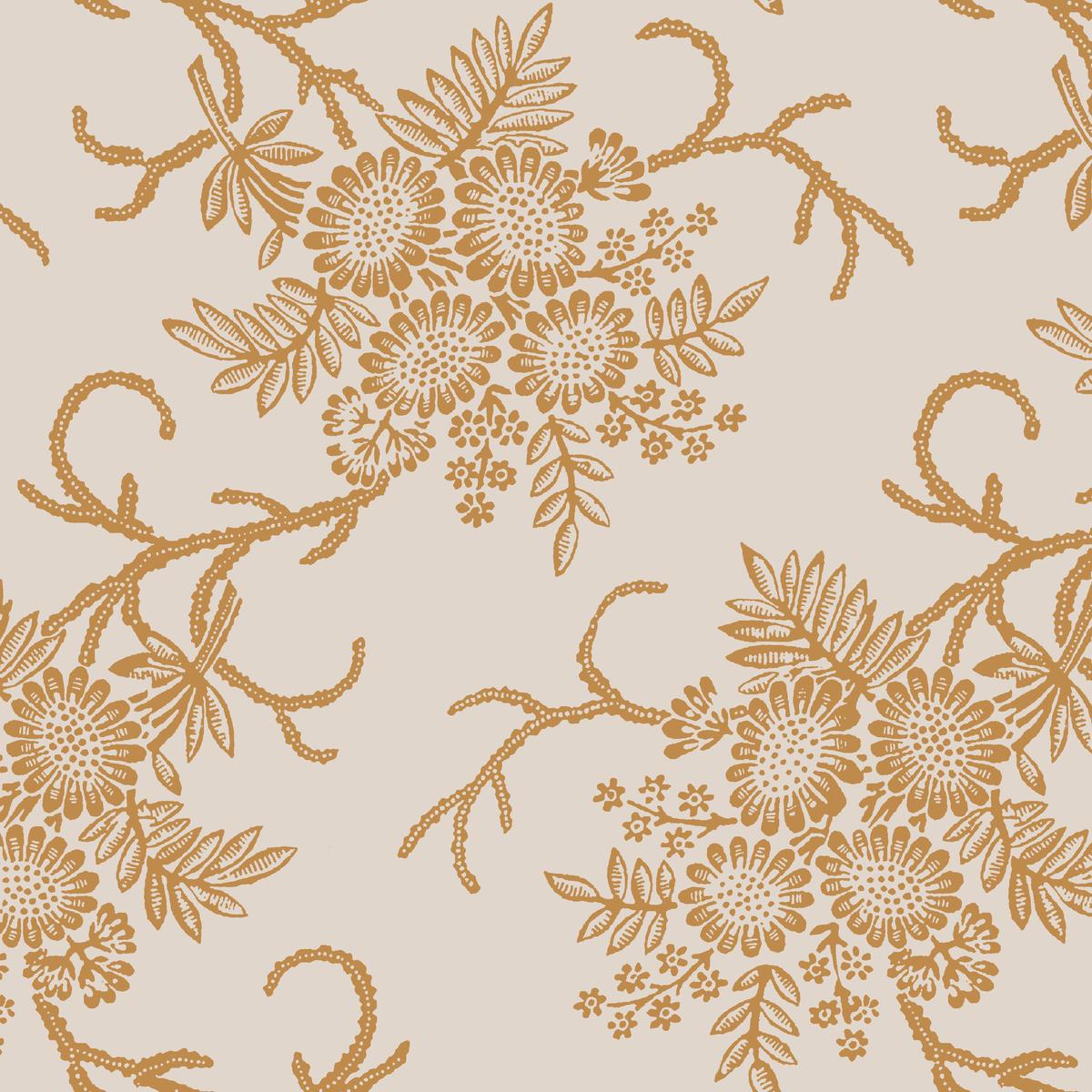 Rimini on Harvest Gold Fabric
