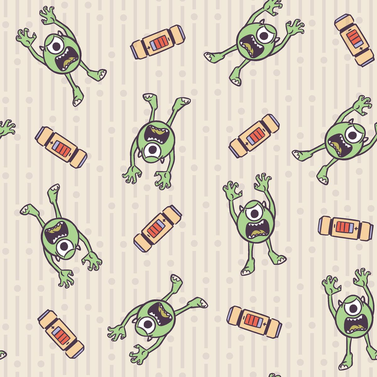 Disney and Pixar's Monsters, Inc. Scary Mike Character Fabric