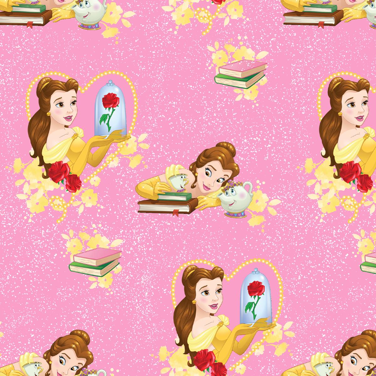 Disney Princess Belle Royalty Glimmer Fabric