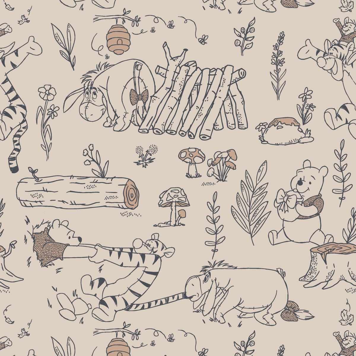 Disney Winnie the Pooh Honey Hollow Fabric
