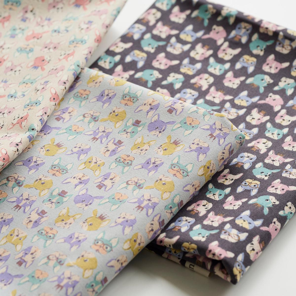 Chibi-pri French bulldog Cotton Oxford YKA-31120-2