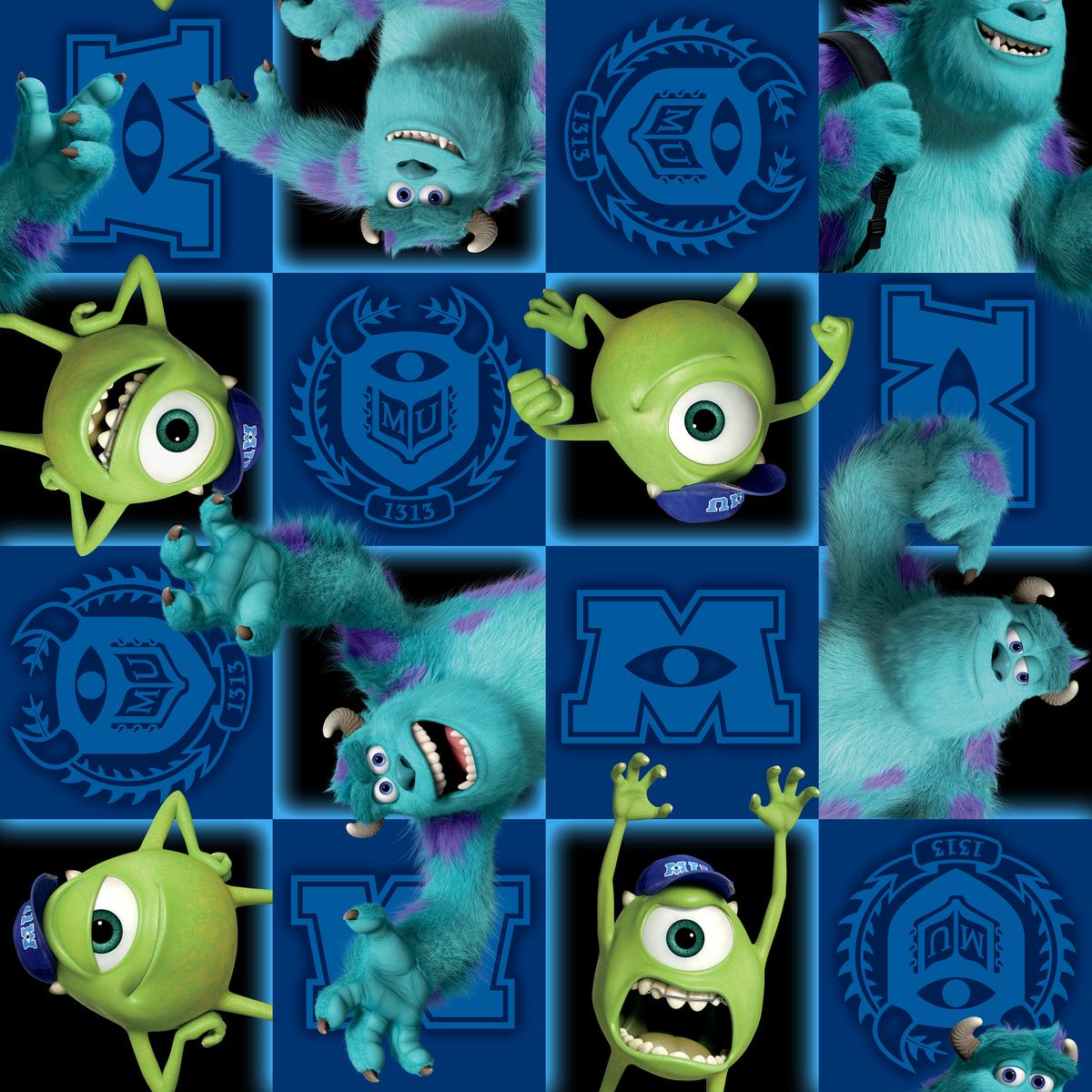 Disney and Pixar's Monsters, Inc. University Scarers Fabric