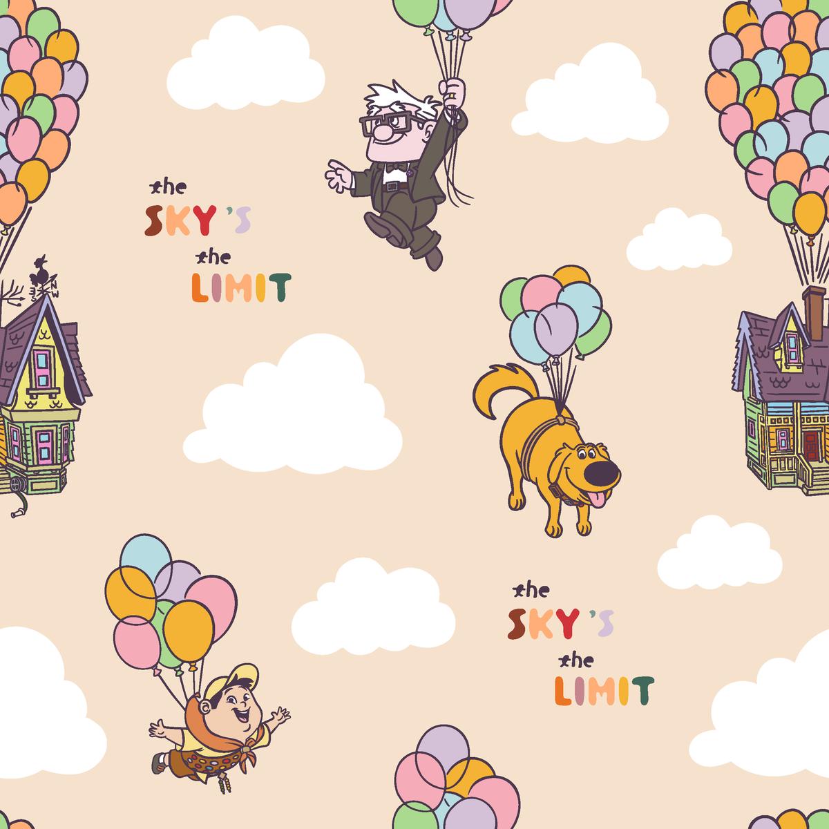 Disney Pixar Up Sky's The Limit Fabric