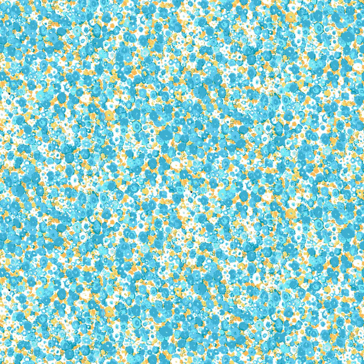 Ditsy Floral on Jewel Tones Fabric