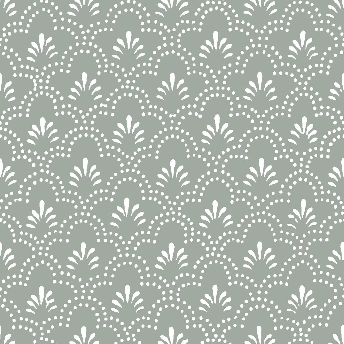 Esme on Laurel Green Fabric