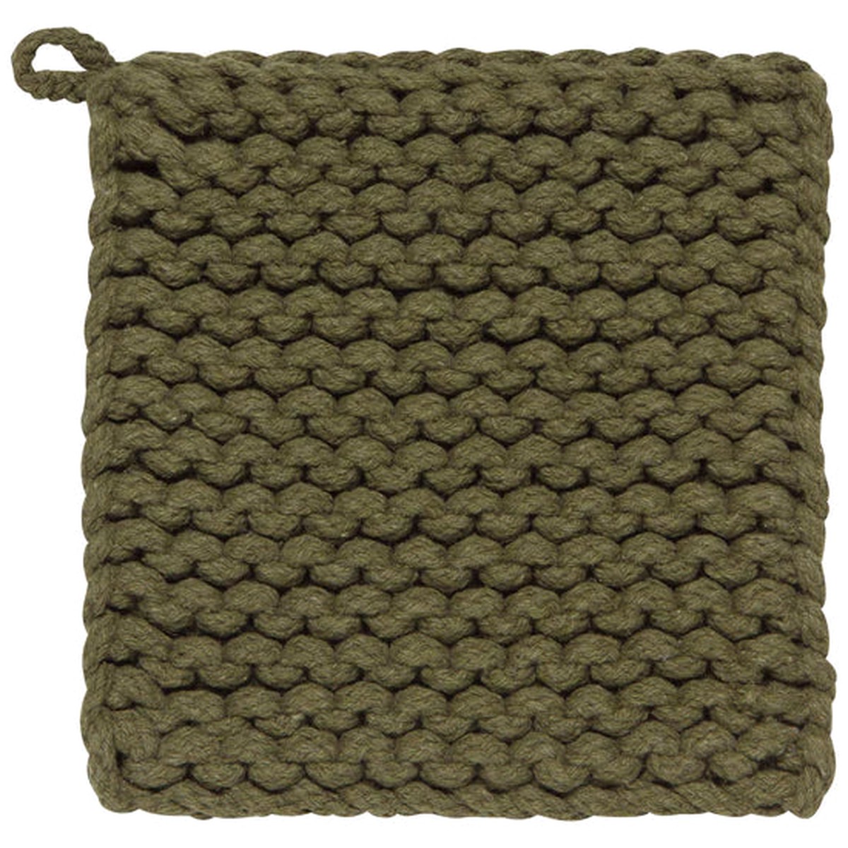 Olive Branch Knit Potholder