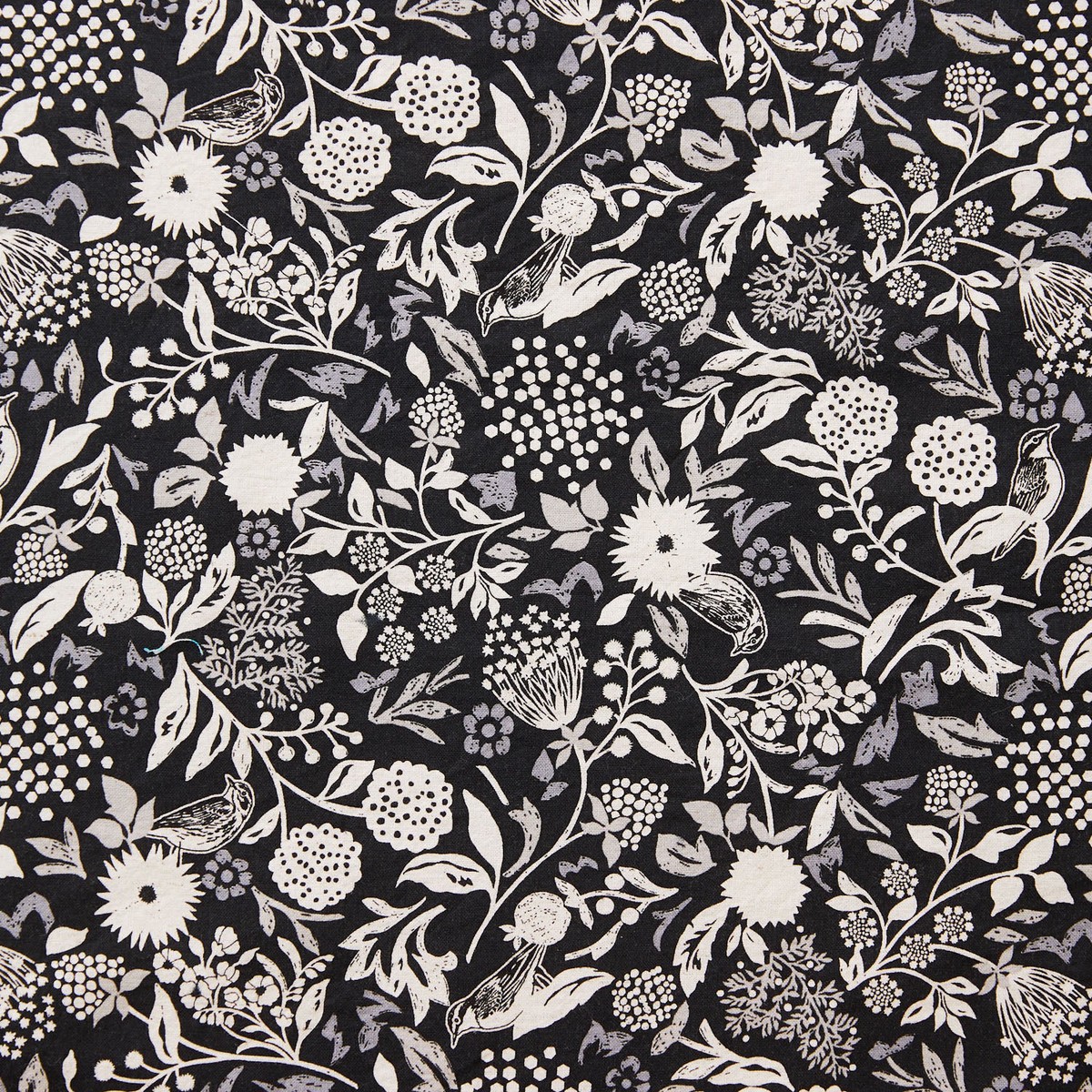 echino Murmur Cotton Linen Sheeting - Black EKX-98130-31