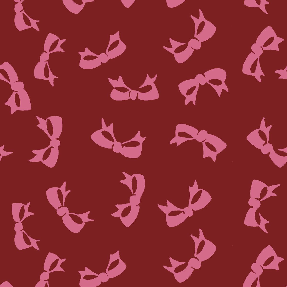 Lainie Bow in Crimson Fabric
