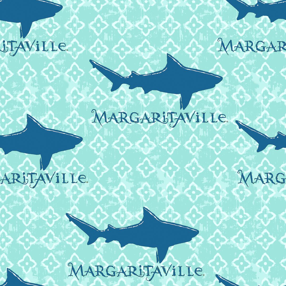 Margaritaville - Coastal Predator - Navy Shark Aqua Fabric