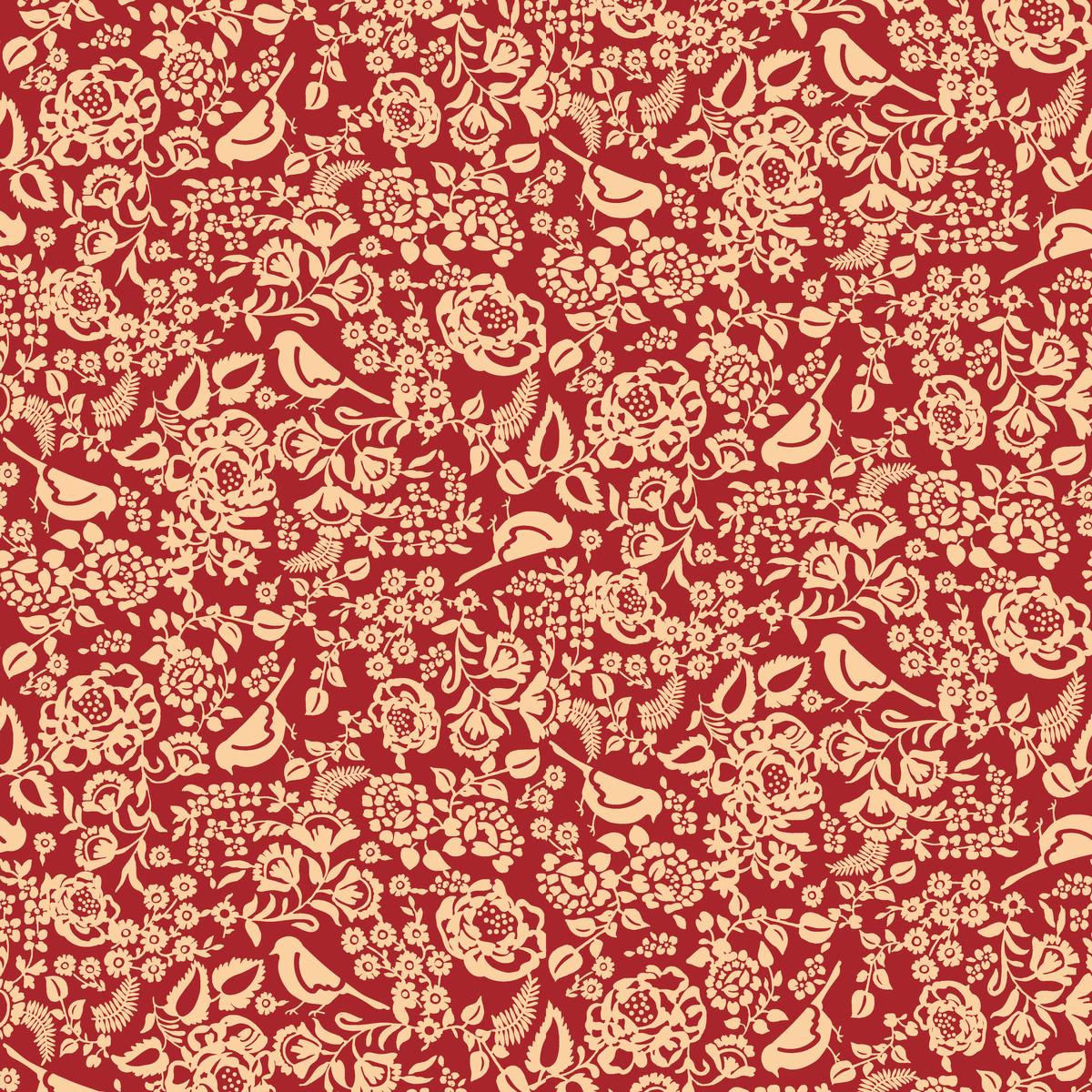 Winslet on Red Fabric