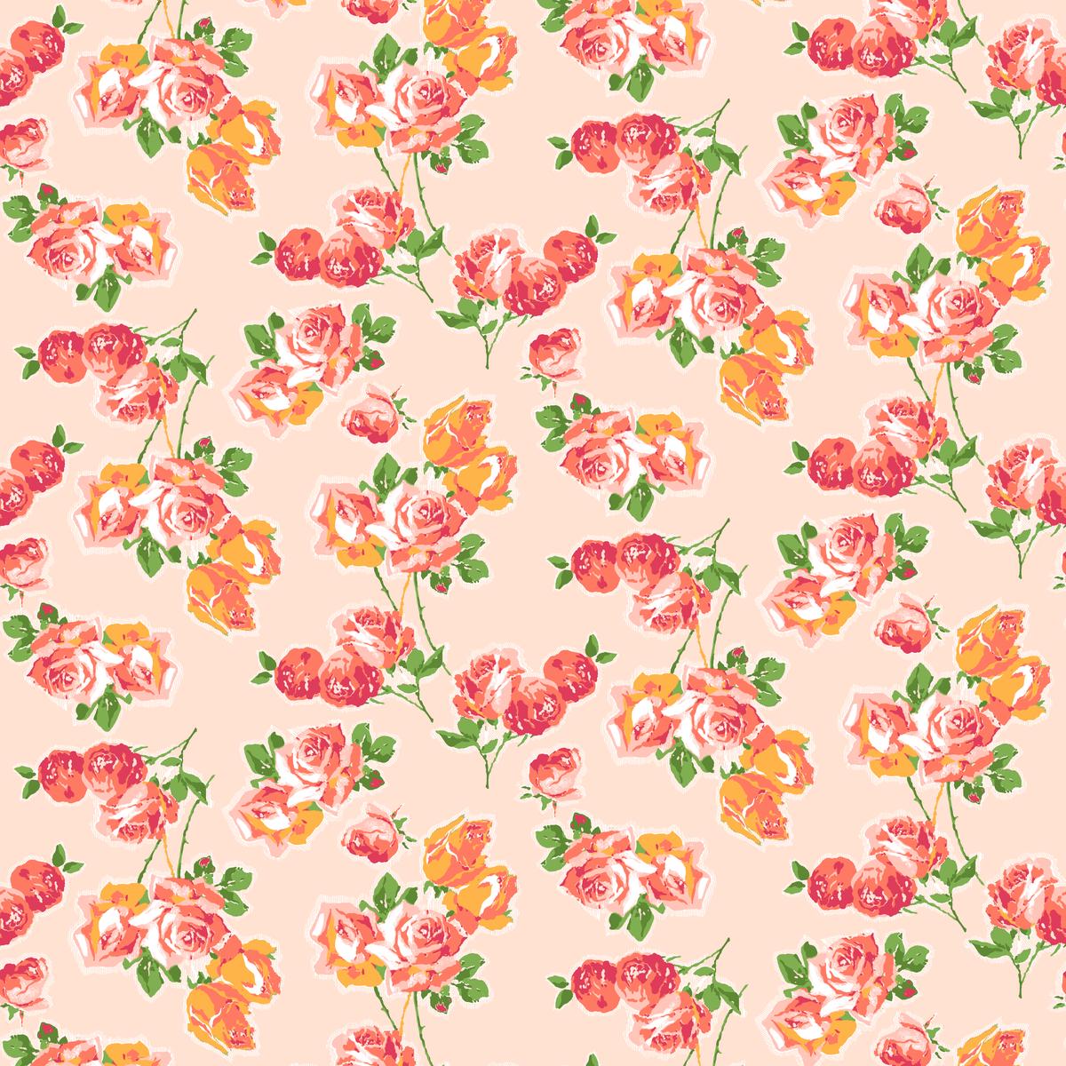 Aurelia on Blush Fabric