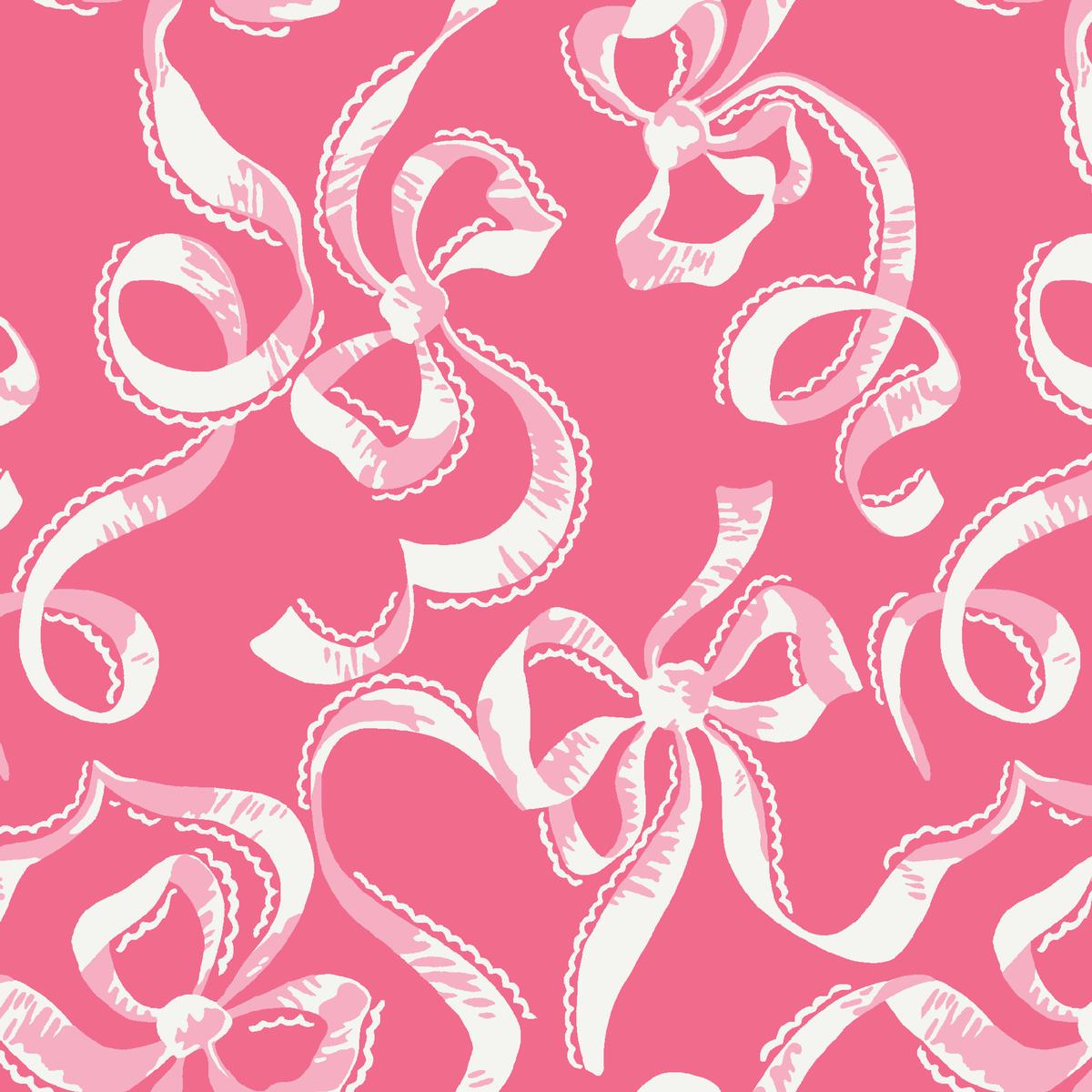 Bella Bow in Peony Fabric