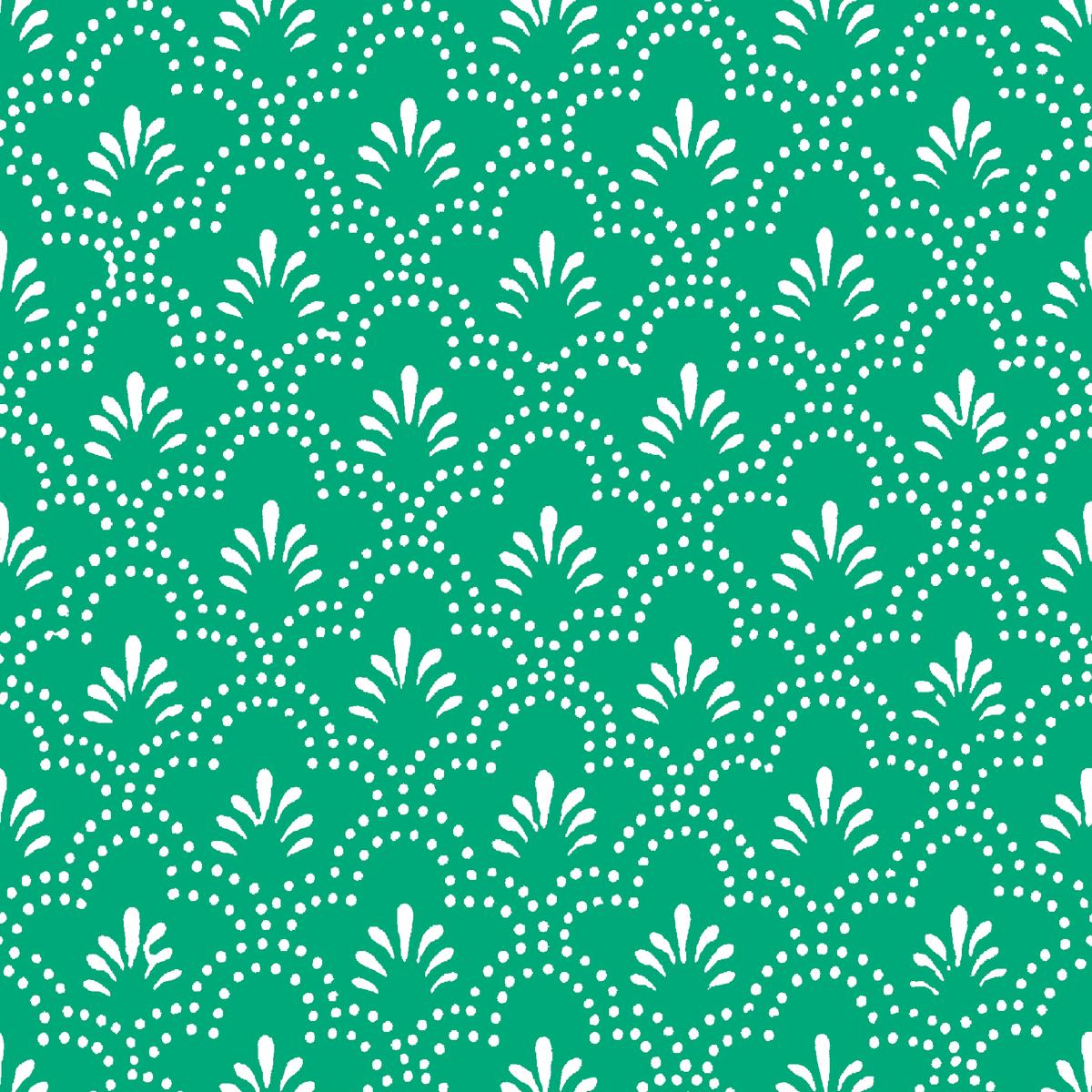 Esme on Zephyr Green Fabric