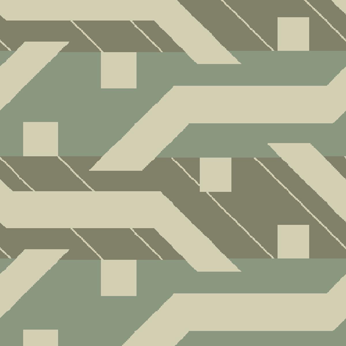 Geometric Weave on Lichen Fabric