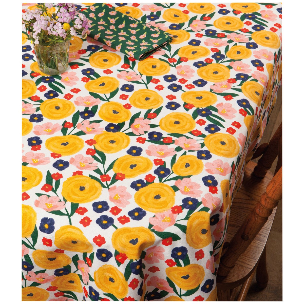 60"x120" Tablecloth Full Bloom