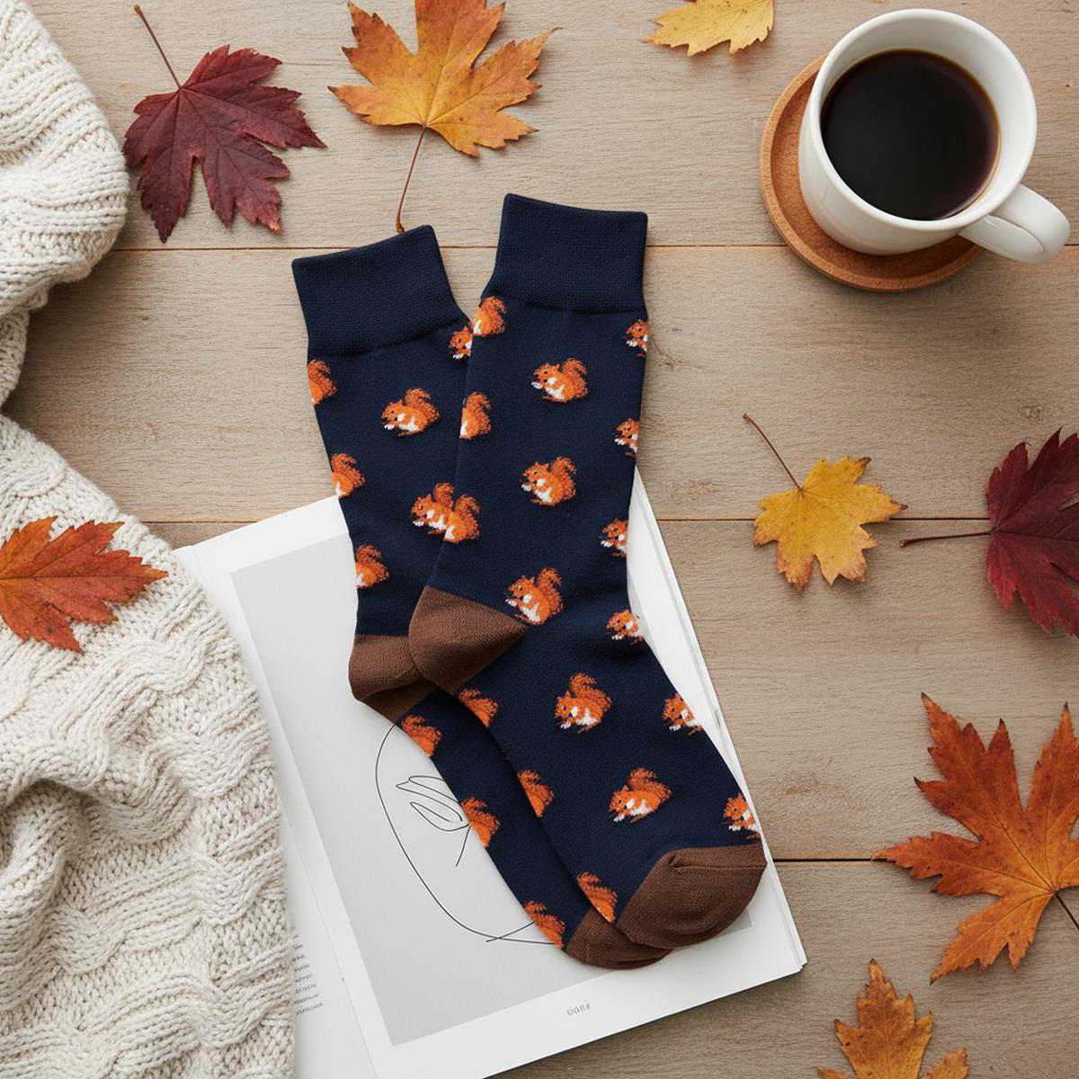 Chaussettes cureuils