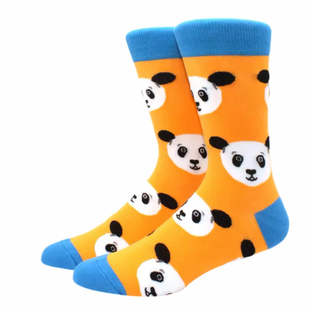 Chaussettes Oranges Pandas