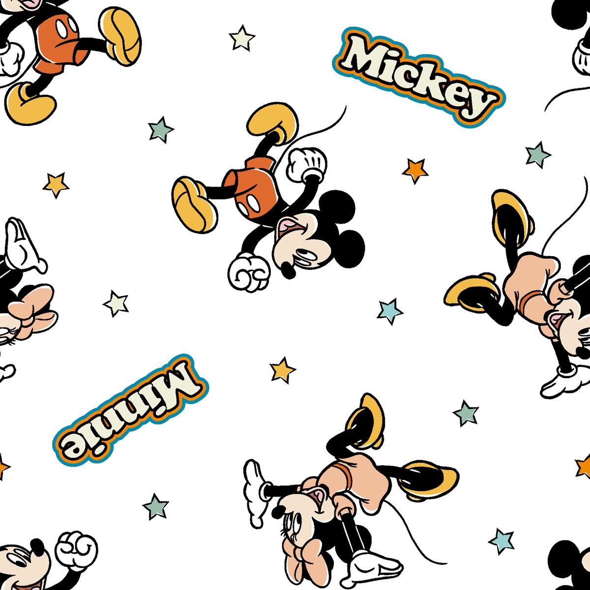 Disney Mickey Mouse Vintage Stars Fabric