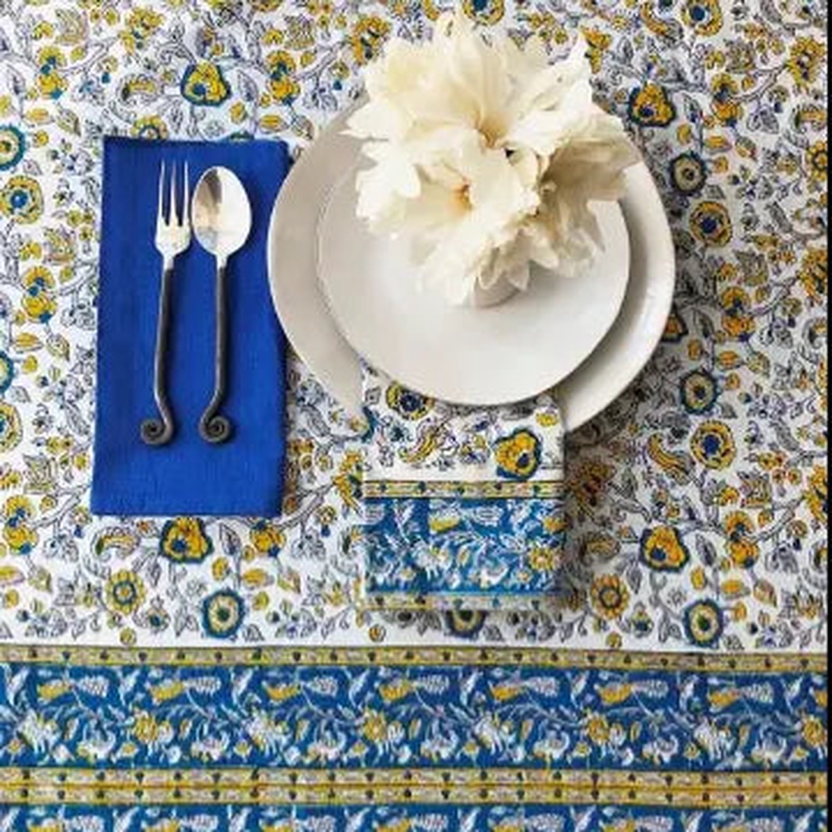 Tablecloth 60x120 Provence Blue Yellow