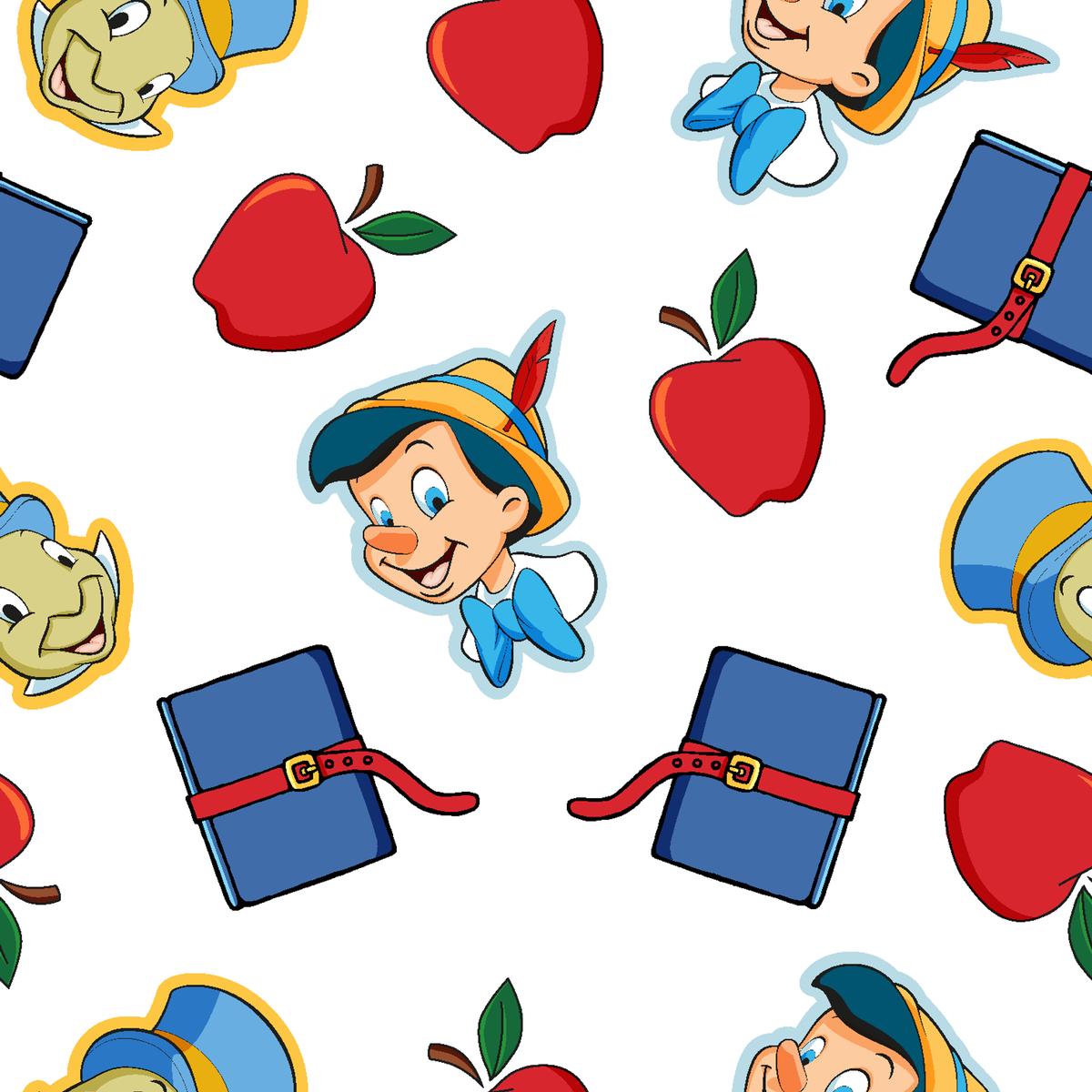 Disney Pinocchio School Day Fabric