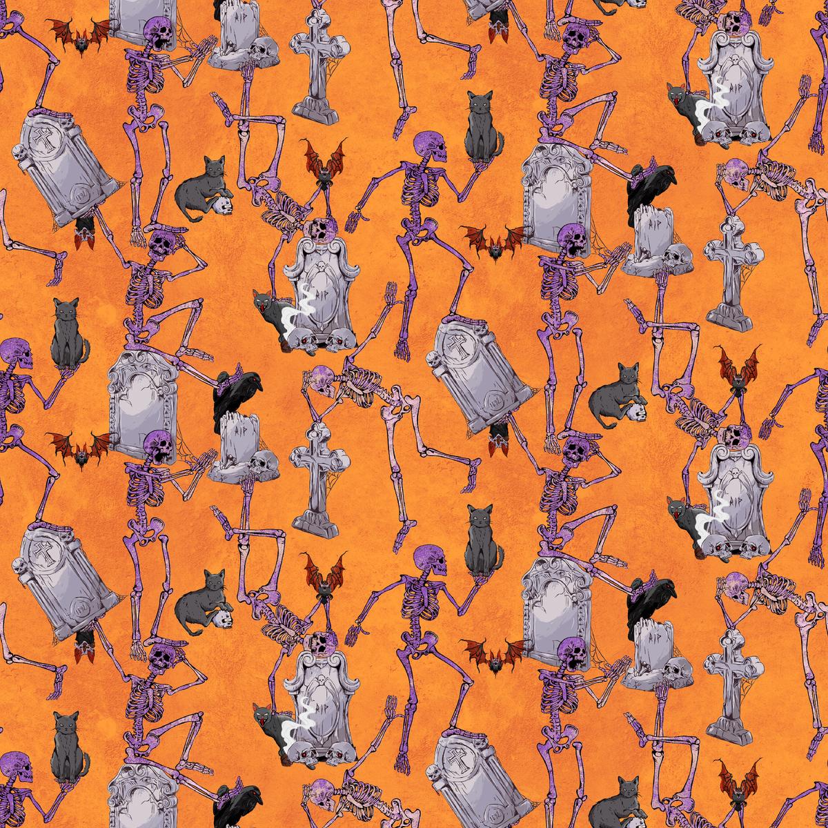 Kate Ward Thacker - Grave Dancing - Orange Fabric