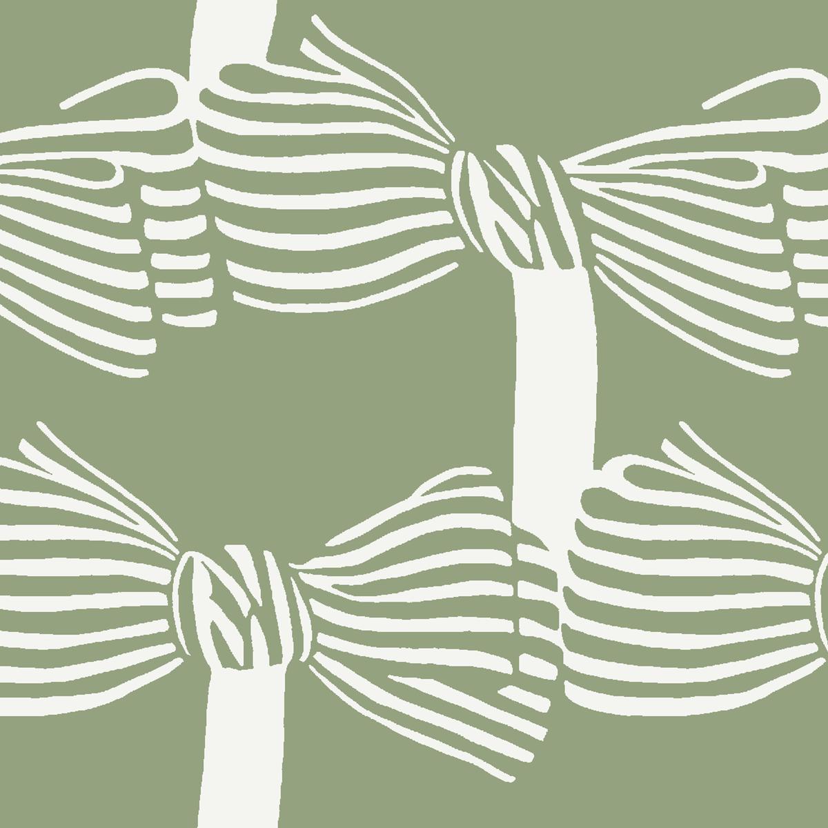 Peggy Bow on Moss Fabric