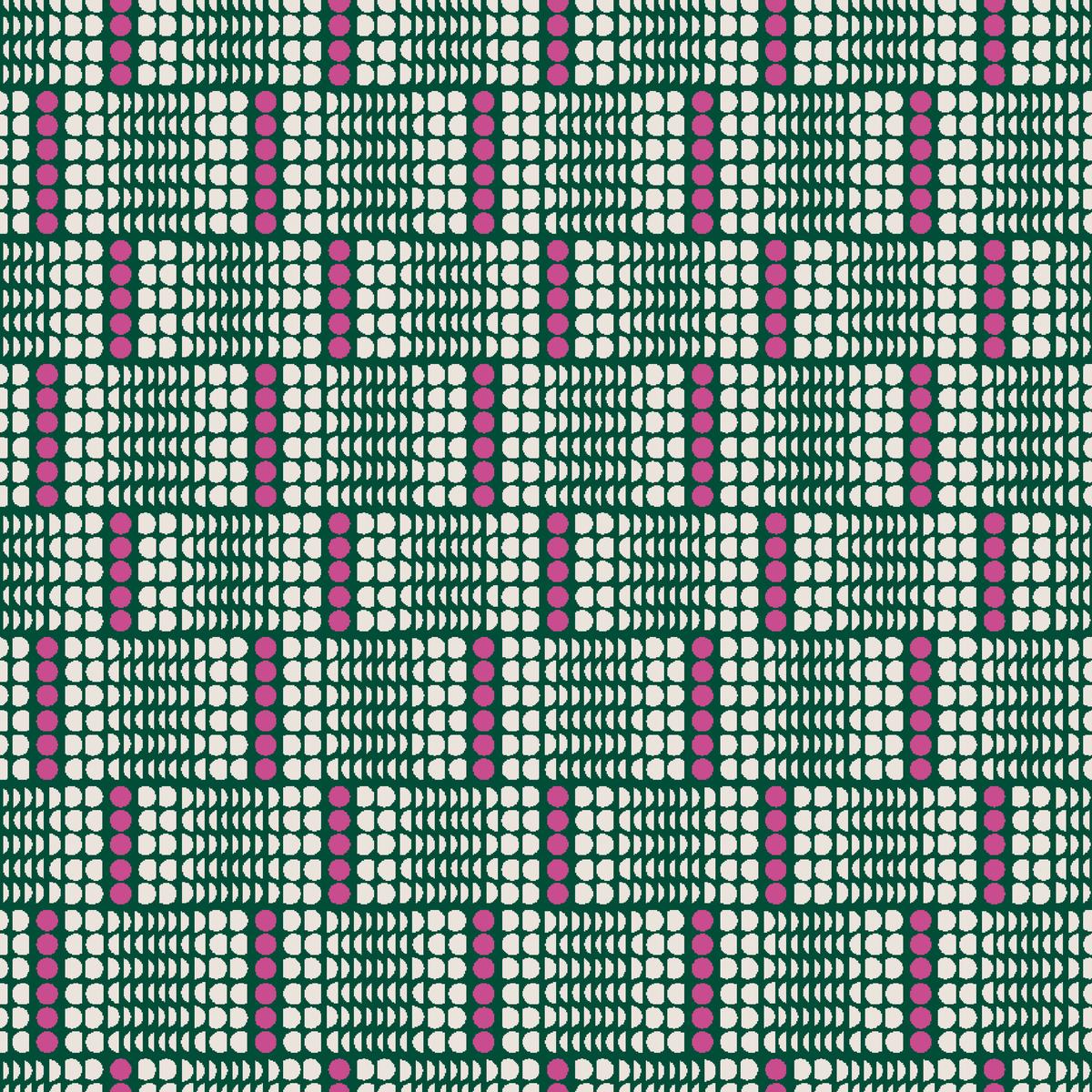 Sporty Check in Green & Pink Fabric