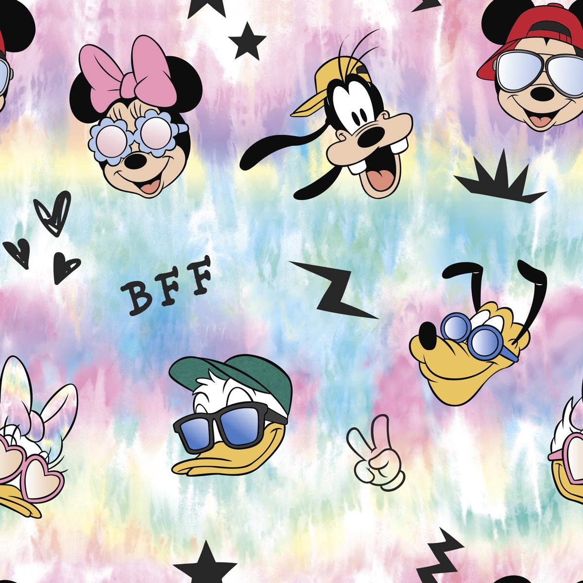 Disney Mickey & Friends Cool Sunglasses BFF Tie Dye Fabric