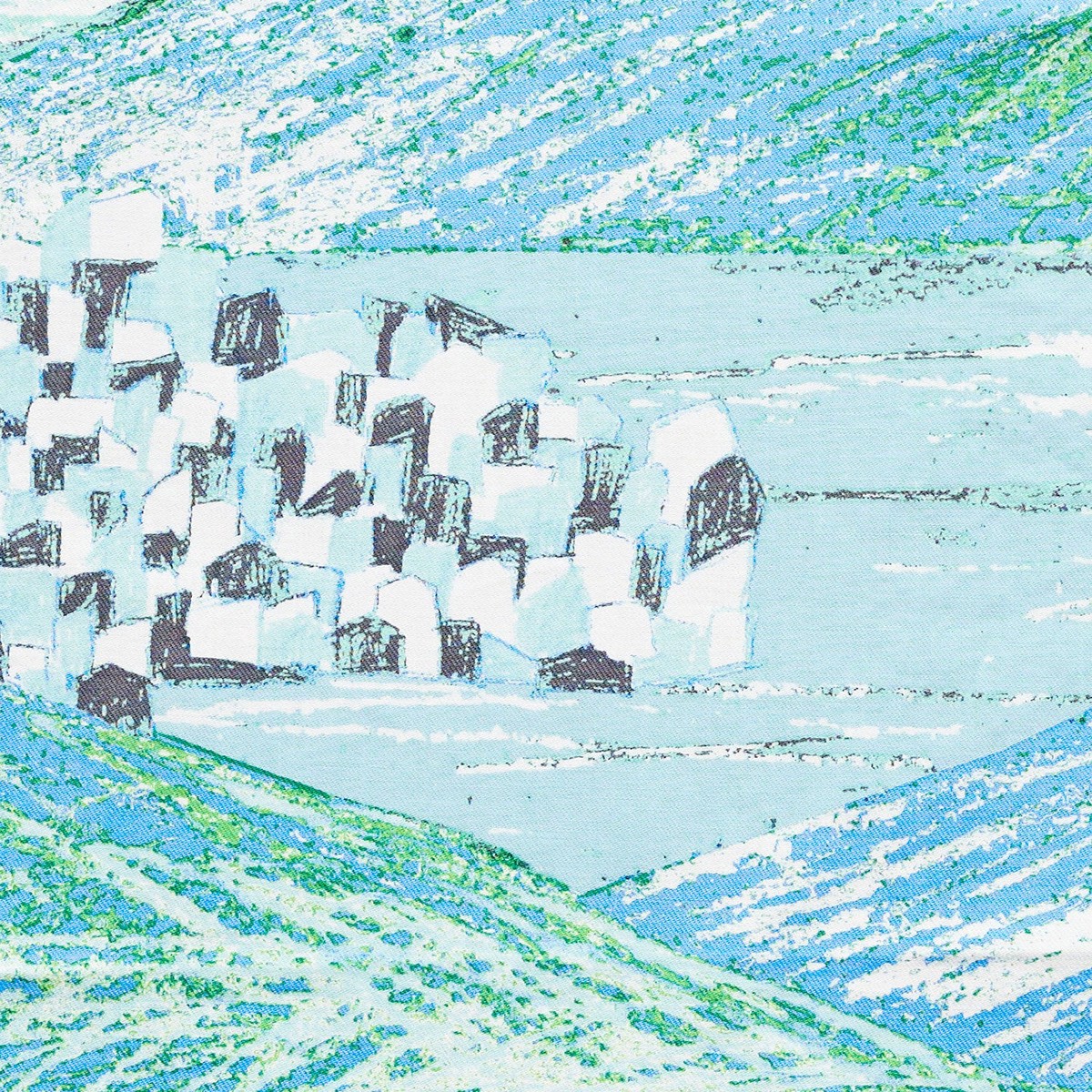 KESHIKI Lake and City Cotton Viyella - Blue x Light Blue EKX-4810-2