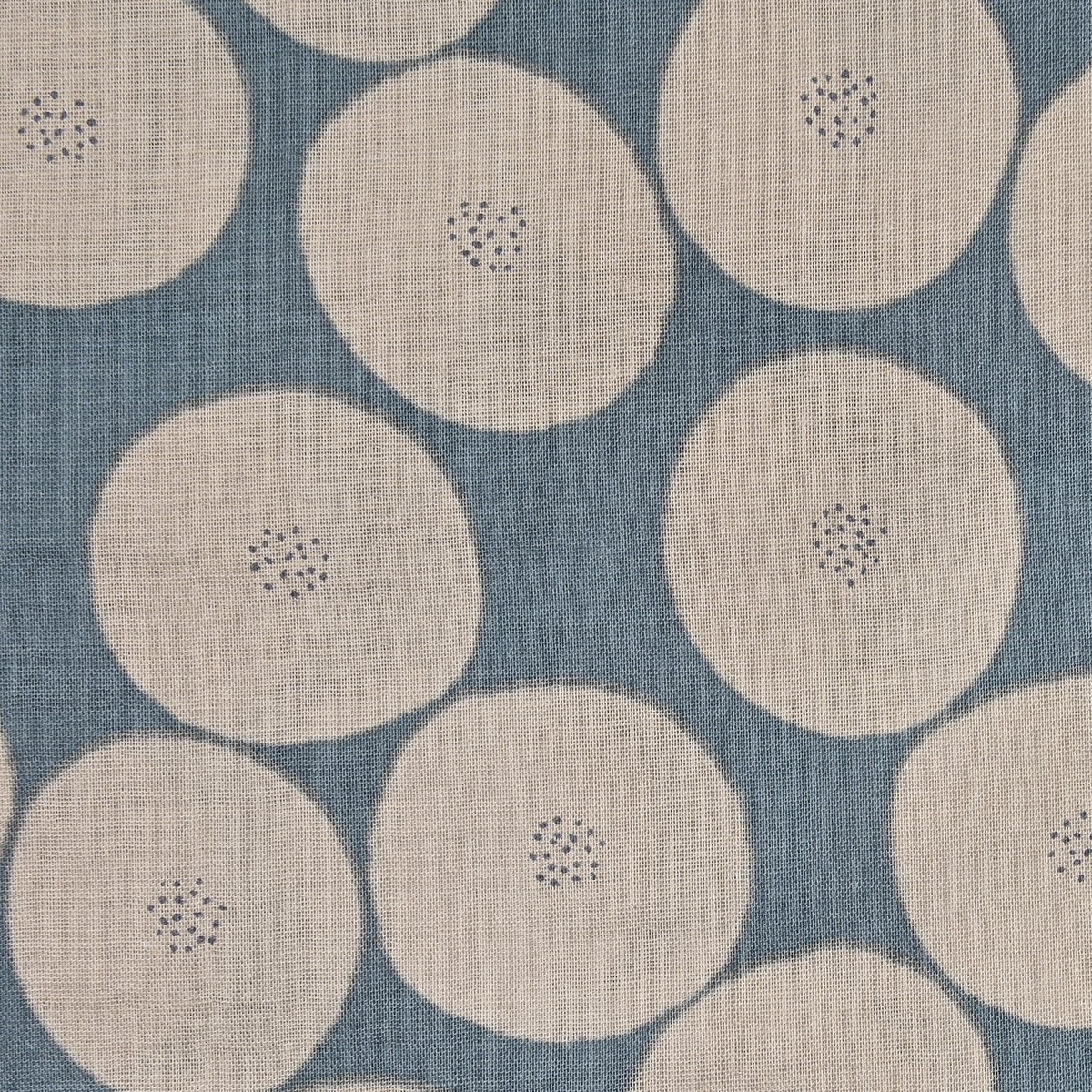 MUDDY WORKS Mini Anpan Cotton Double Gauze - Grey x Beige