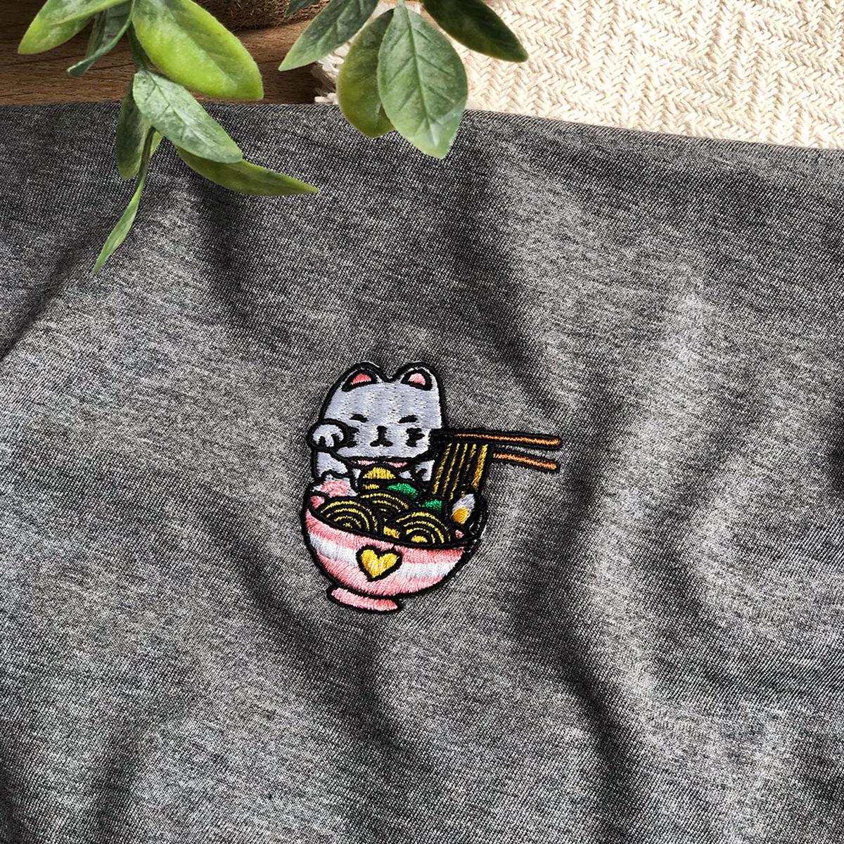 T-Shirt Brod Chat Chanceux - Ramen Lover