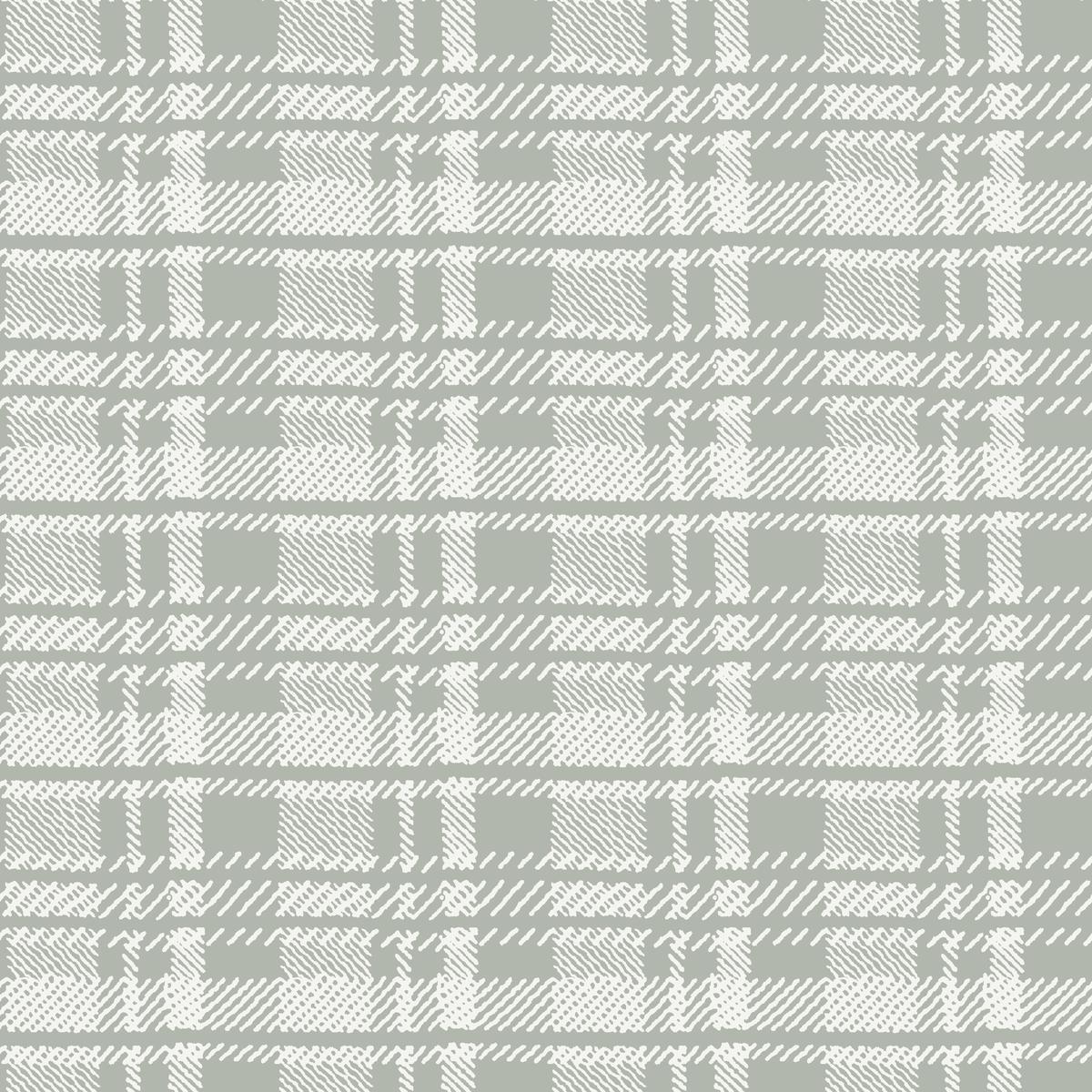 Classic Flannel - Cool Grey Plaid Fabric
