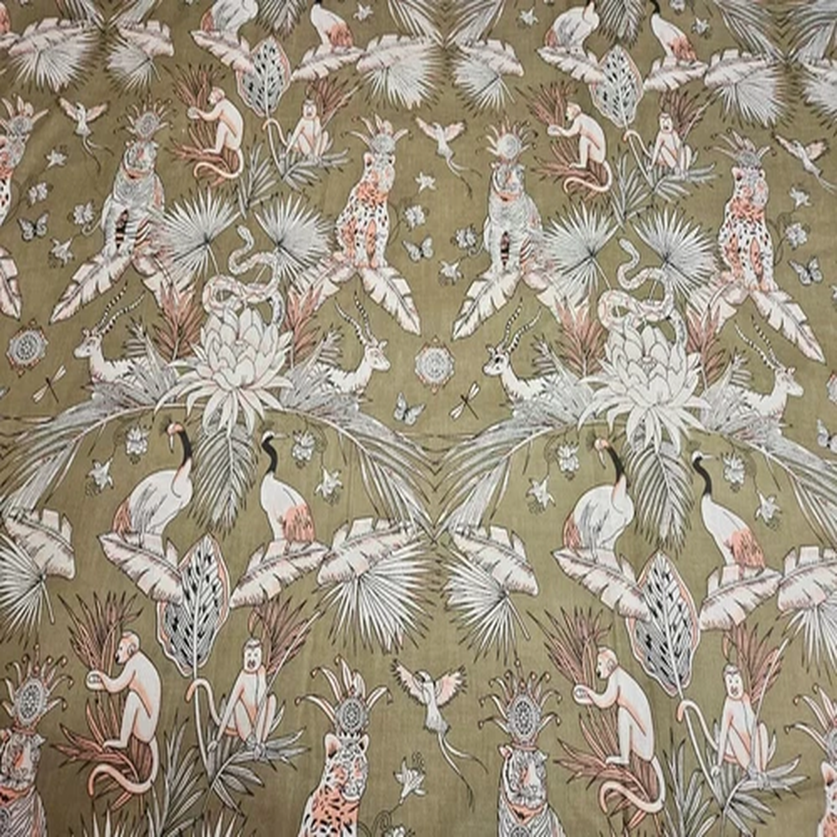 Indian Hand Block Print Cotton Fabric Natural Printed Handmade Sewing Fabric 5YD