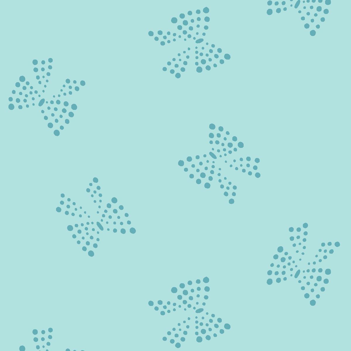 Dotty Bow in Canal Fabric