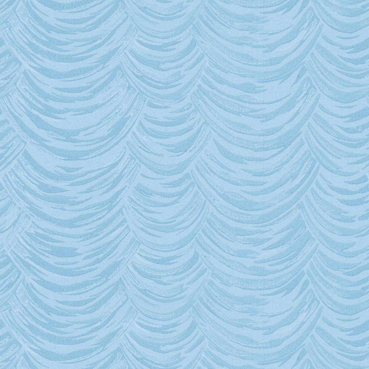 Festoon on Sky Blue Fabric