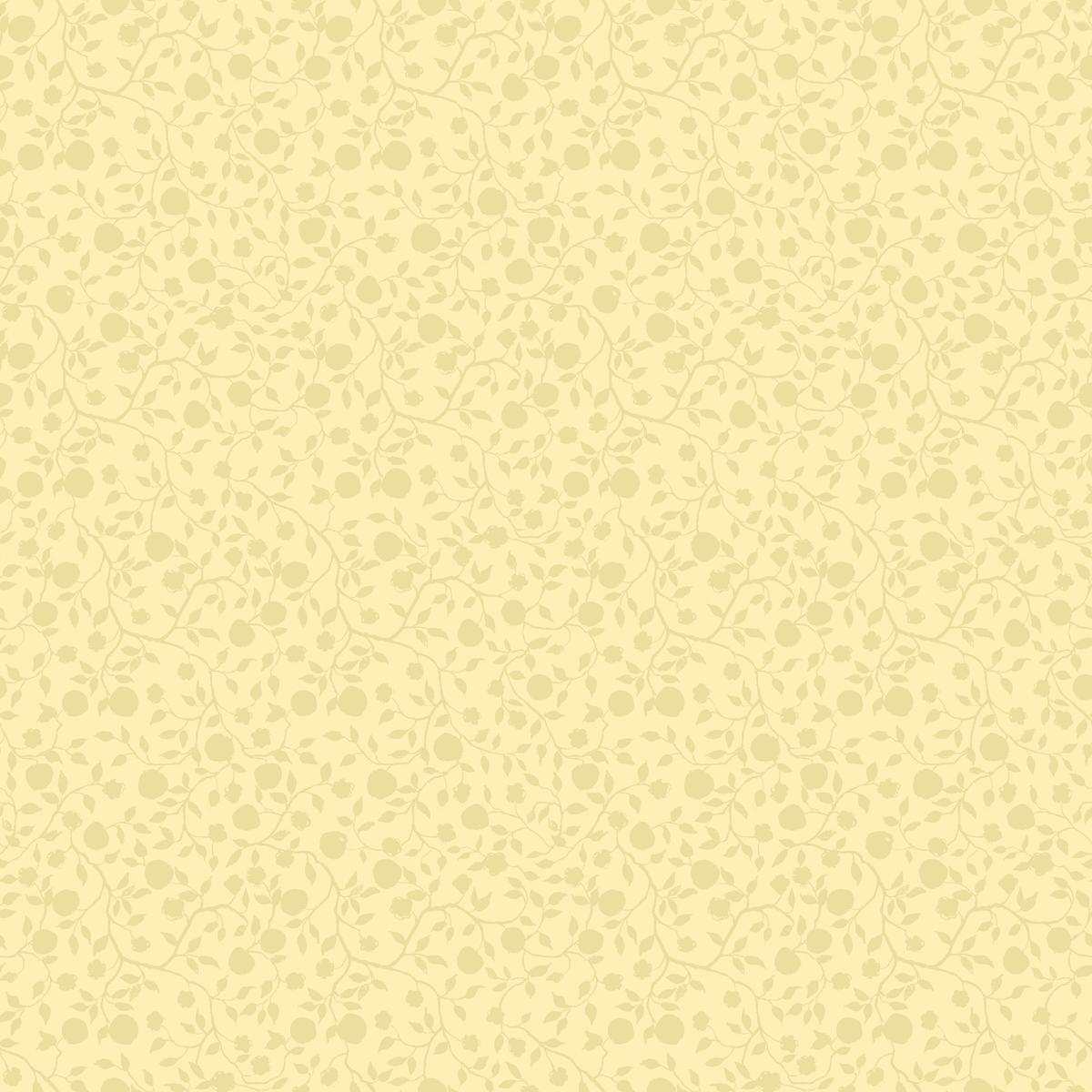 Susan Winget - Whisper Garden - Buttercream Floral Fabric