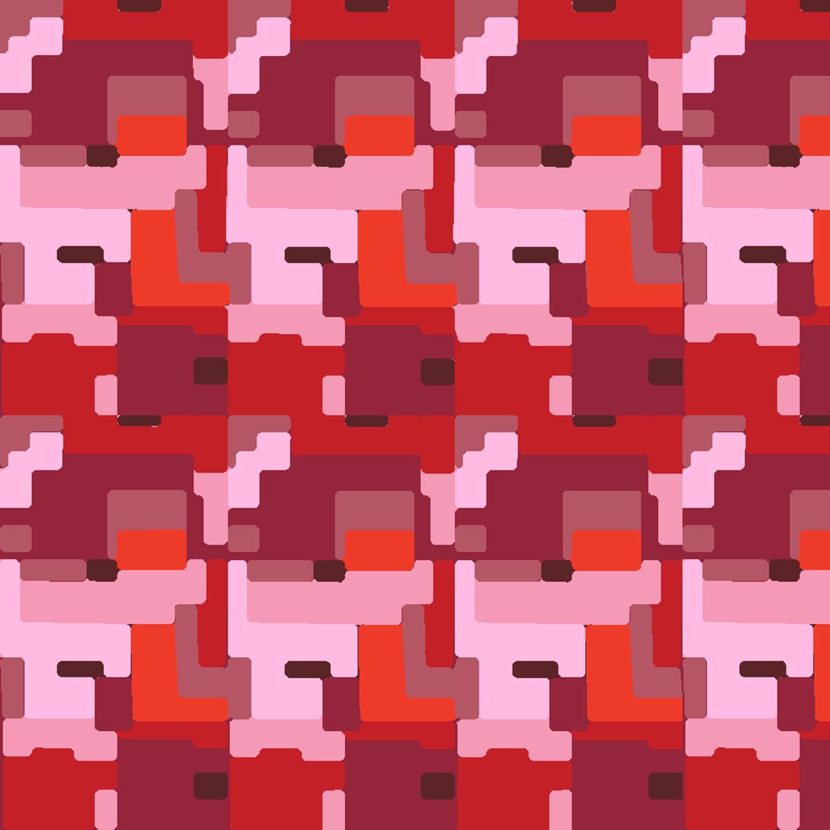 Basalt on Red Fabric