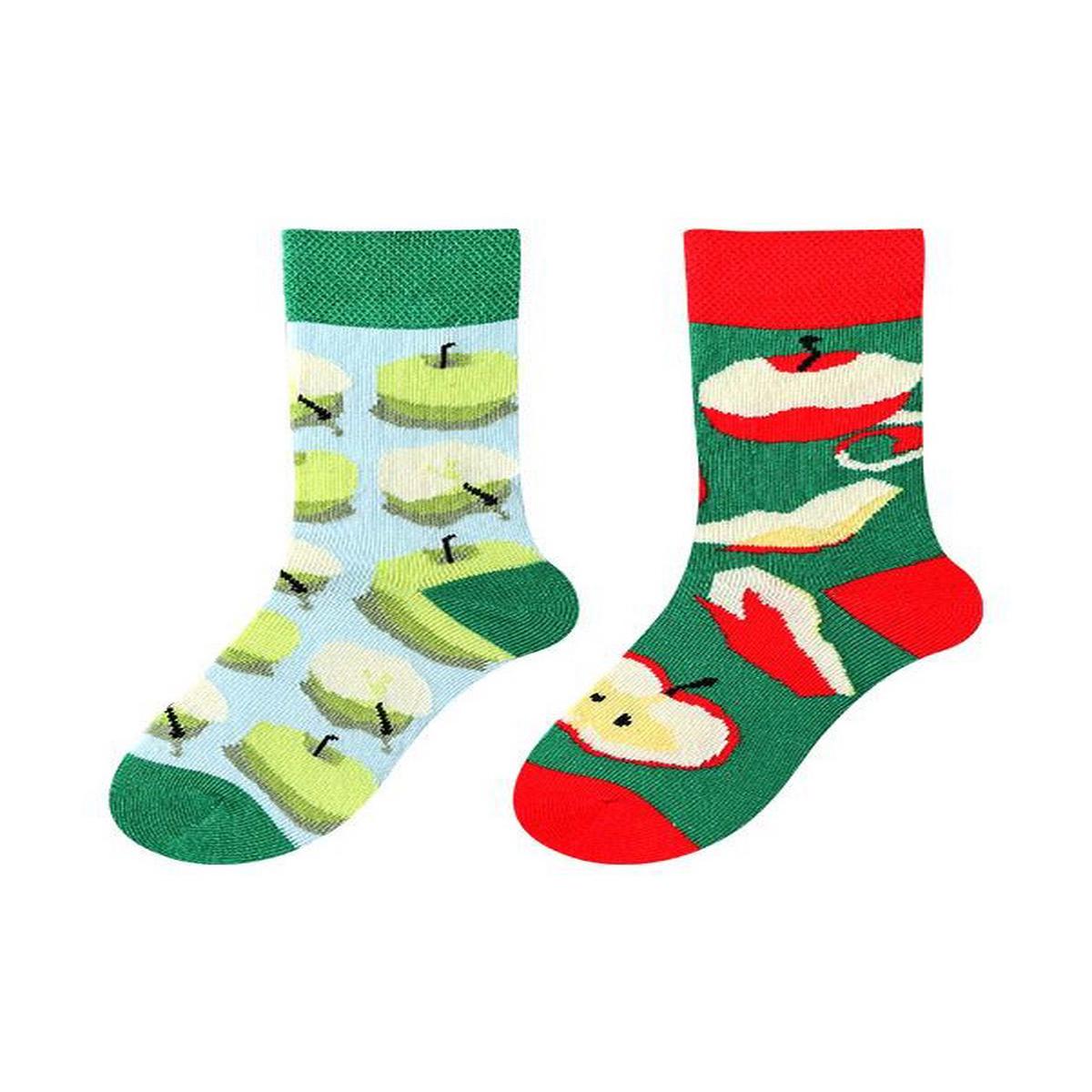 Chaussettes Dpareilles Enfant Pommes