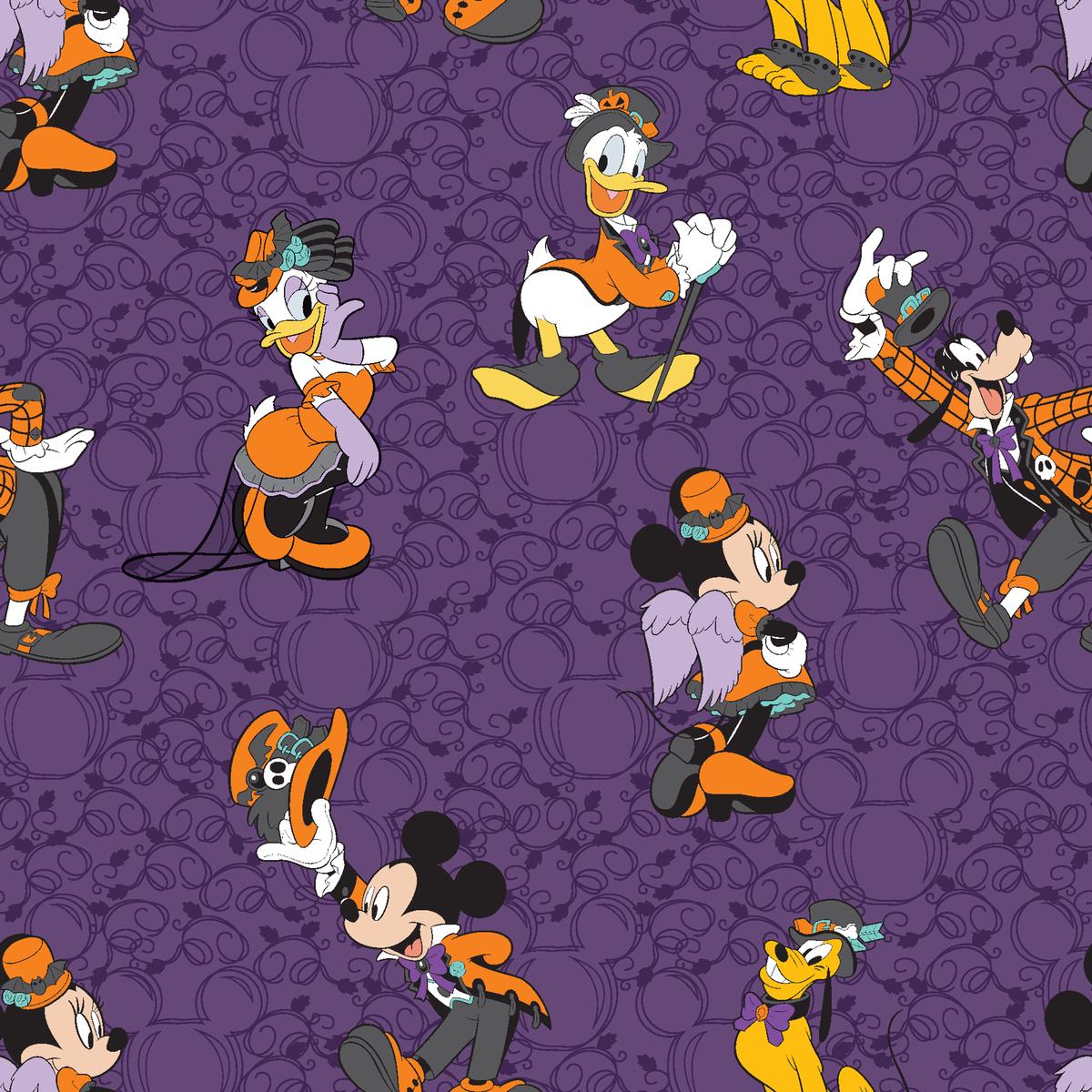 Disney Mickey & Friends Halloween Toss Fabric